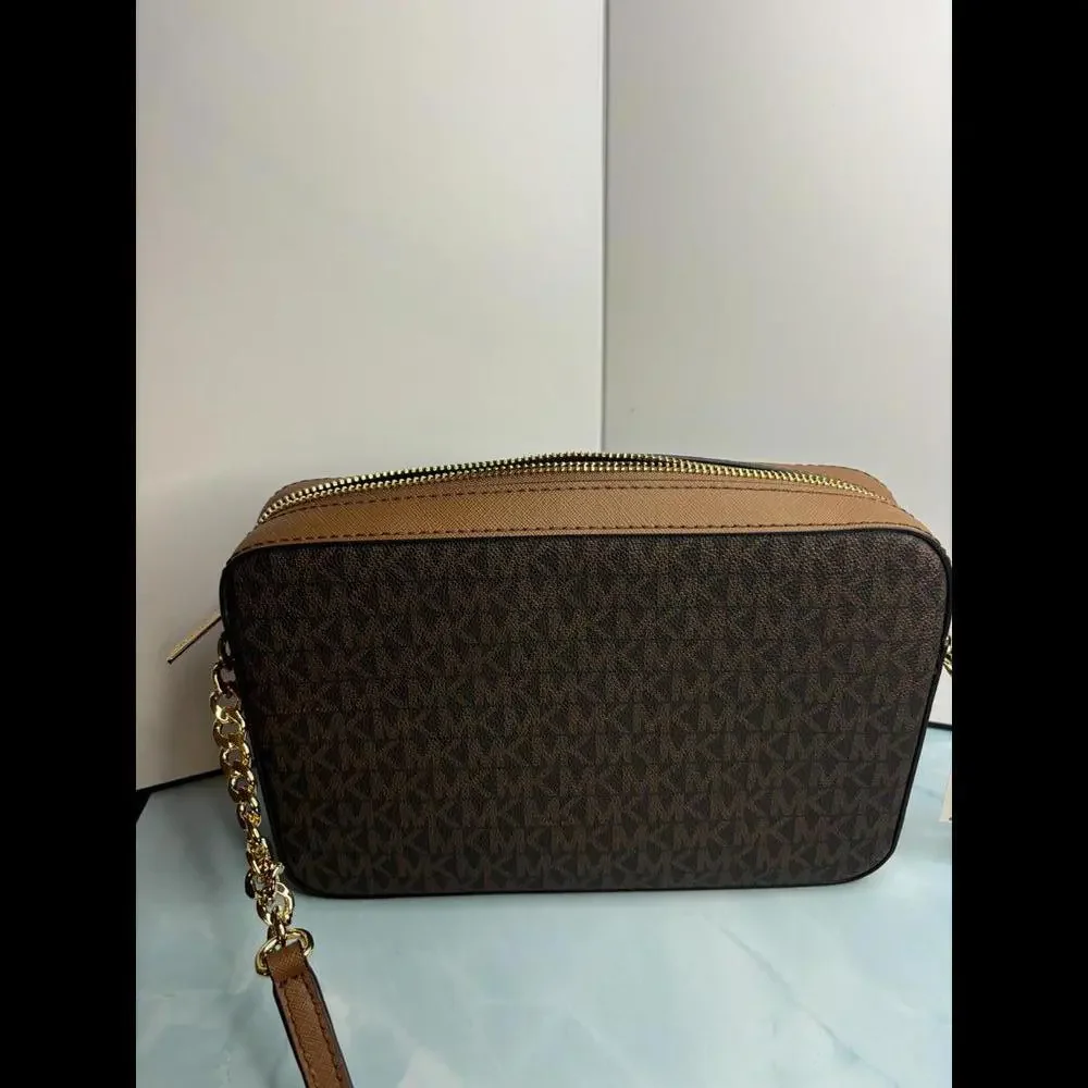 Michael Kors Signature Monogram Crossbody Bag - Picture 3 of 4
